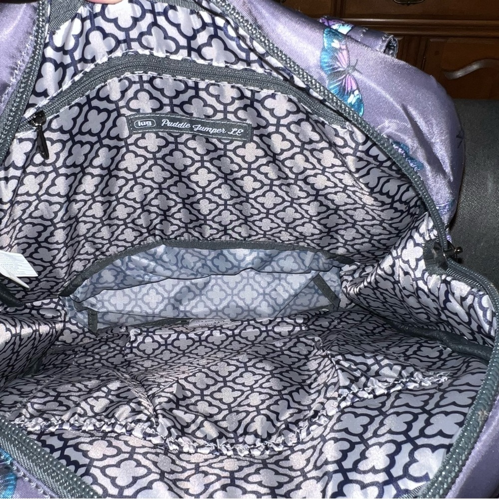 NEW Lug Life Puddle Jumper LE Convertible Bag in Butterfly Grey - Picture 6 of 8